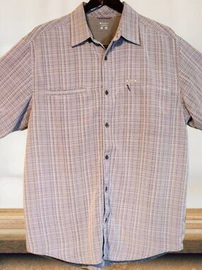 Columbia "Omni-Shades" men's casual short sleeves  button down shirt, Sz Large,